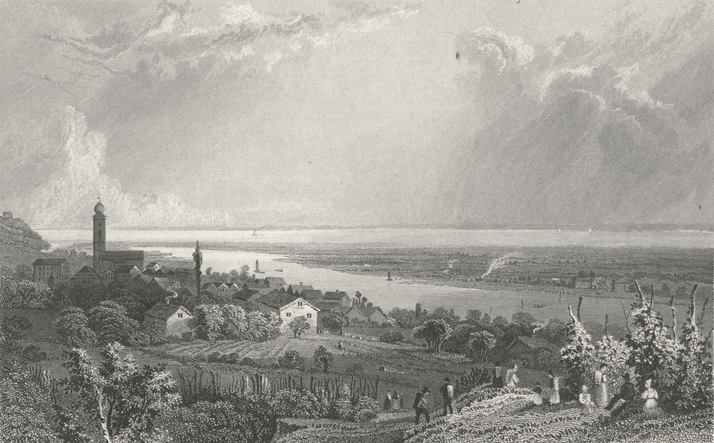 SWITZERLAND. Rheineck. Germany. Tombleson 1830 old antique print picture